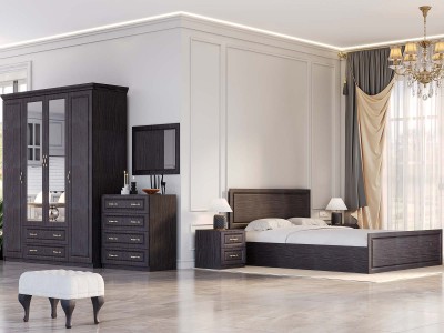 Спален комплект DIANA (тъмно венге)